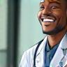 Doctor interacting with participants online
